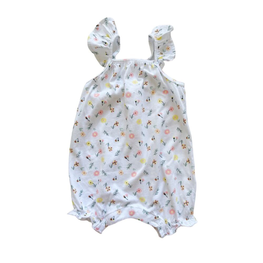 Seed Heritage Floral Tank Romper Size 12-18m